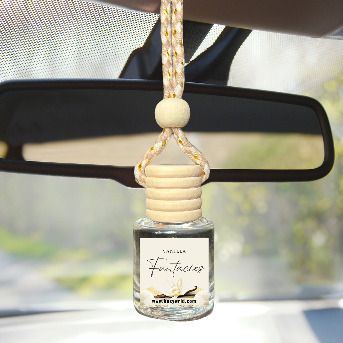 Mahogany Teakwood Car Air Freshener