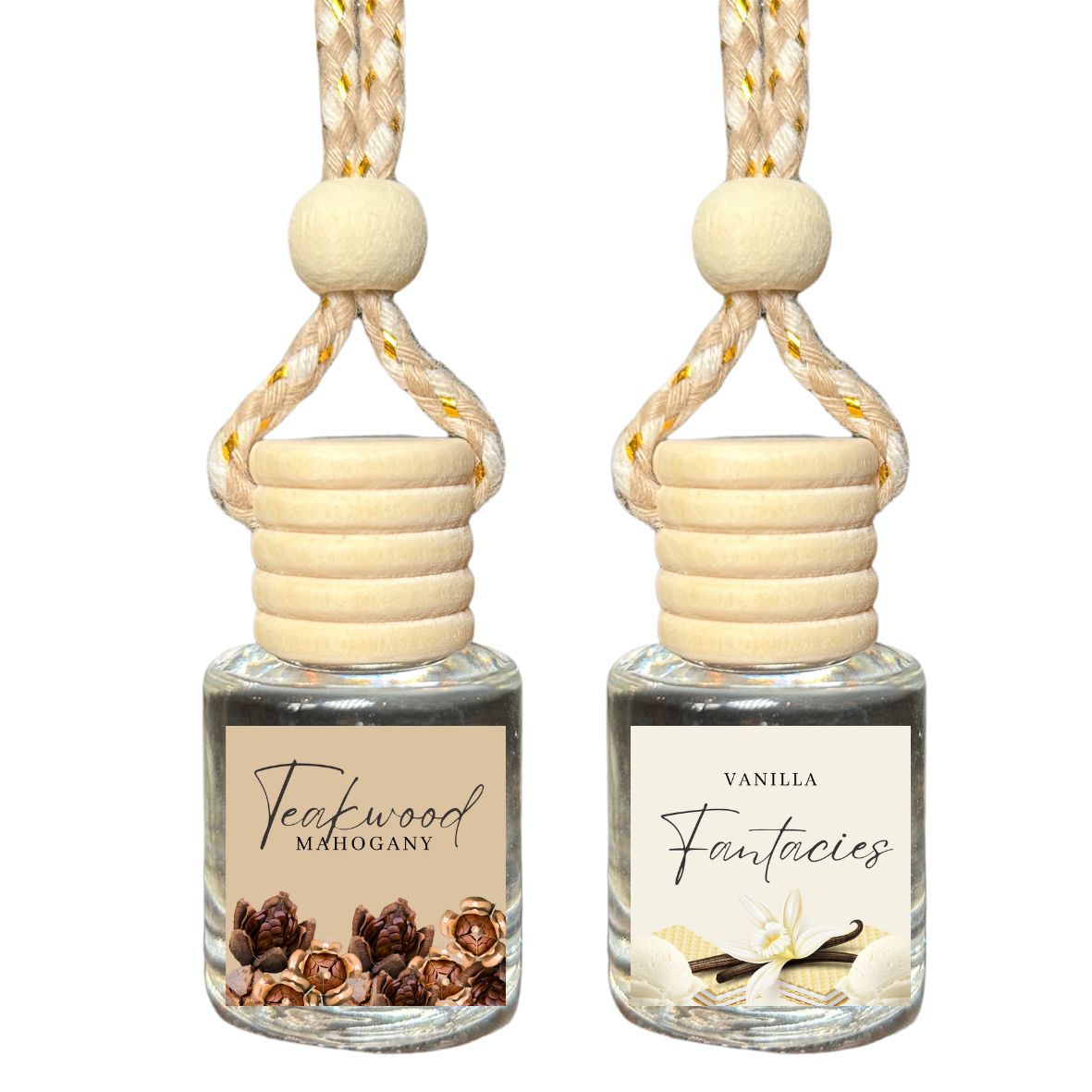 Mahogany Teakwood + Vanilla (2pk) Car Fresheners – Busywrld